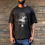 Buddha Stones Casual Lotus Flower Lotus Leaf Ripple Pattern Tee Cotton T-shirt - image 3