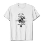 Buddha Stones Casual Lotus Flower Lotus Leaf Ripple Pattern Tee Cotton T-shirt - White - 2XL - image 6
