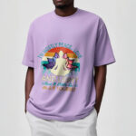 Buddha Stones Vivid Lotus Flower Meditator Sunset Pattern Tee Cotton T-shirt - image 18