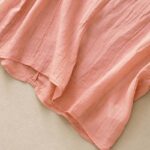 Buddha Stones Summer Pure Color Wrinkle Lace-up Sleeveless Vest Women's Waistcoat - image 4