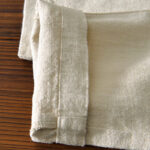 Buddha Stones Casual Solid Color Simple Design Drawstring Ramie Linen Men's Pants With Pockets - image 4