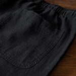Buddha Stones Casual Solid Color Simple Design Drawstring Ramie Linen Men's Pants With Pockets - image 18