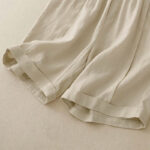 Buddha Stones Casual Solid Color Women's Cotton Shorts With Pockets - image 9