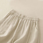 Buddha Stones Casual Solid Color Women's Cotton Shorts With Pockets - image 8