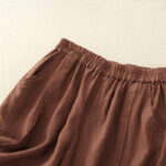 Buddha Stones Casual Solid Color Women's Cotton Shorts With Pockets - image 15