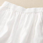 Buddha Stones Casual Solid Color Women's Cotton Shorts With Pockets - image 36