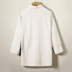 Buddha Stones Casual Lace-Up Design Open Front Jacket Men's Cotton Kimono - image 8
