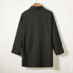 Buddha Stones Casual Lace-Up Design Open Front Jacket Men's Cotton Kimono - image 2
