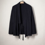 Buddha Stones Men's Casual Plain Design Open Front Jacket Cotton Linen Kimono - MidnightBlue - US/UK/AU44，EU54 (4XL) - image 3