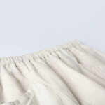 Buddha Stones Casual High Waist Design Women's Harem Cotton 7-8 Length Pants With Pockets - image 3