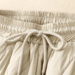 Buddha Stones Casual High Waist Drawstring Design Women's Wide Leg Cotton Pants With Pockets - image 10