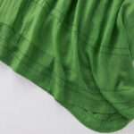 Buddha Stones Summer V-Neck Design Half Sleeve Cotton Midi Dress - image 14