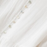 Buddha Stones Summer V-Neck Design Half Sleeve Cotton Midi Dress - image 23