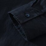 Buddha Stones Solid Color Loose Long Sleeve Half Button Shirt Linen Men Clothing - image 10