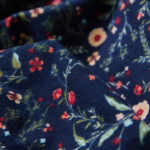 Buddha Stones Ethnic Printing Floral Lace-Up Design Cotton Linen Midi Dress - image 7