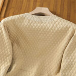Buddha Stones Retro Plain Women's Cotton Jacket With Pockets - image 5