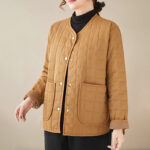 Buddha Stones Retro Plain Women's Thick Cotton Coat Jacket With Pockets - image 26