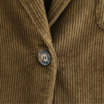Buddha Stones Retro Plain Women's Cotton Corduroy Blazer Jacket With Pockets - image 8