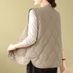 Buddha Stones Double-sided Style Women's Viscose Fiber Vest Waistcoat With Pockets - image 4