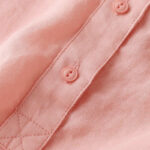 Buddha Stones Casual Women's V-neck Three Quarter Sleeve Design Plain Shirt - image 14
