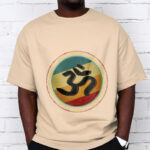 Buddha Stones Vibrant Color Simple Circular Mandala Pattern Om Symbol Tee Cotton T-shirt - image 10