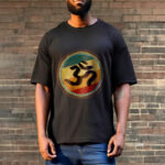 Buddha Stones Vibrant Color Simple Circular Mandala Pattern Om Symbol Tee Cotton T-shirt - image 7