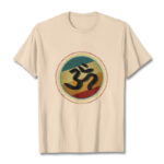 Buddha Stones Vibrant Color Simple Circular Mandala Pattern Om Symbol Tee Cotton T-shirt - Bisque - 2XL - image 9