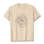 Buddha Stones Mandala Om Symbol Mantra Pattern Tee Cotton T-shirt - Bisque - 2XL - image 9