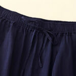 Buddha Stones Casual Loose Double Layer 7-8 Length Cropped Pants Women's Pants With Pockets - image 8