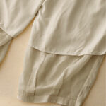 Buddha Stones Casual Loose Double Layer 7-8 Length Cropped Pants Women's Pants With Pockets - image 25