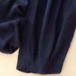 Buddha Stones Casual Loose Double Layer 7-8 Length Cropped Pants Women's Pants With Pockets - image 11
