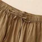 Buddha Stones Casual Loose Double Layer 7-8 Length Cropped Pants Women's Pants With Pockets - image 5