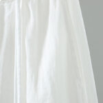 Buddha Stones Summer Retro Pure Color Tassel Design Women's Skirt With Pockets - image 8