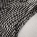 Buddha Stones Casual Plain Handmade Plaid Midi Dress Cotton Sleeveless Dress With Pockets - image 15