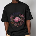 Buddha Stones Mandala Pink Lotus Pattern Tee Cotton T-shirt - image 2