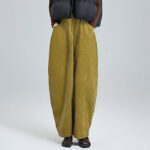 Buddha Stones Women's Fall Plain Ankle-Length Simple DesignCorduroy Cotton Pants With Pockets - image 12