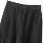 Buddha Stones Women's Casual Vintage Patchwork High Waist Design Thermal Pants With Pockets - image 12