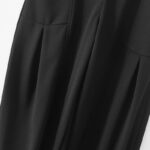 Buddha Stones Women's Casual Vintage Patchwork High Waist Design Thermal Pants With Pockets - image 14