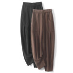 Buddha Stones Women's Casual Vintage Patchwork High Waist Design Thermal Pants With Pockets - image 16