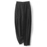 Buddha Stones Women's Casual Vintage Patchwork High Waist Design Thermal Pants With Pockets - Black - US8-10，UK/AU12-14，EU40-42 (2XL) - image 11