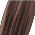 Buddha Stones Women's Casual Vintage Patchwork High Waist Design Thermal Pants With Pockets - image 4