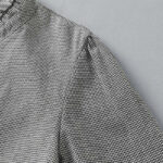 Buddha Stones Causal Plaid Pattern Pleated Ruffled Design Cotton Midi Dress With Pockets - image 5