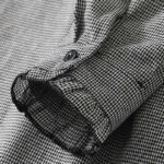 Buddha Stones Causal Plaid Pattern Pleated Ruffled Design Cotton Midi Dress With Pockets - image 6