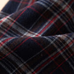 Buddha Stones Spring Color Contrast Plaid Pattern Lapel Cotton Midi Dress With Pockets - image 26