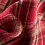 Buddha Stones Spring Color Contrast Plaid Pattern Lapel Cotton Midi Dress With Pockets - image 6