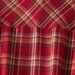 Buddha Stones Spring Color Contrast Plaid Pattern Lapel Cotton Midi Dress With Pockets - image 4