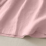 Buddha Stones Casual Plain Tucker Pleats Elastic Women's Polyester Wide Leg Pants With Pockets - image 3