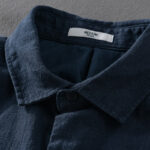 Buddha Stones Ribbed Long Sleeve Design Men's Cotton Linen Jacket Shirt With Pockets - image 14