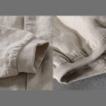 Buddha Stones Ribbed Long Sleeve Design Men's Cotton Linen Jacket Shirt With Pockets - image 6