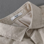 Buddha Stones Ribbed Long Sleeve Design Men's Cotton Linen Jacket Shirt With Pockets - image 3